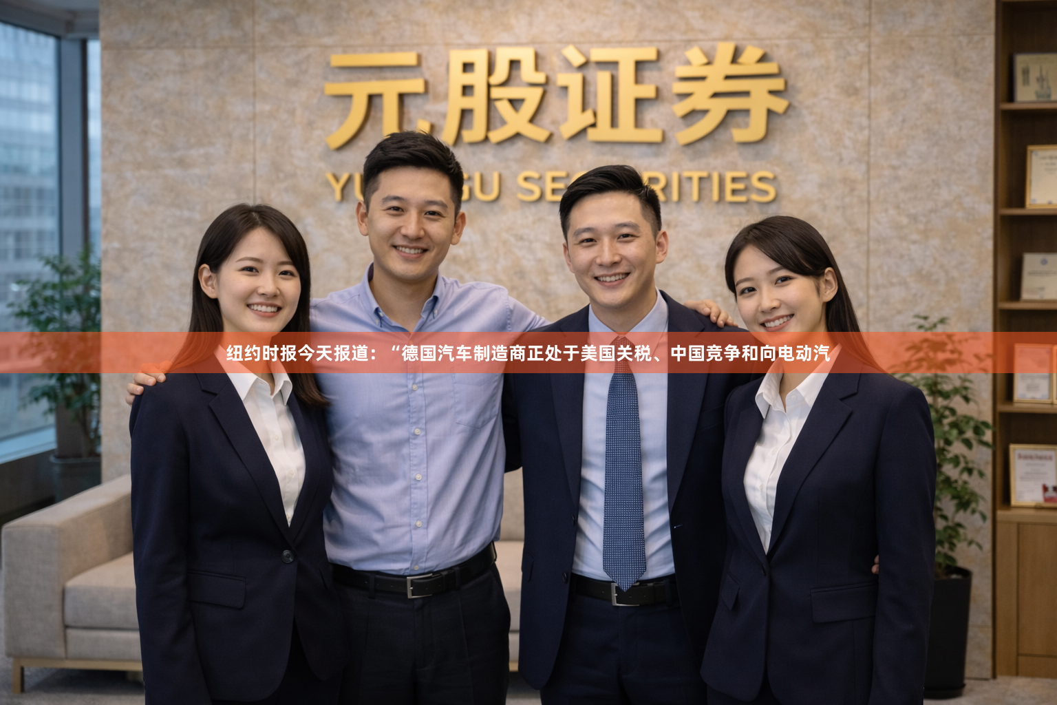 纽约时报今天报道:“德国汽车制造商正处于美国关税、中国竞争和向电动汽