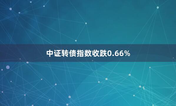 中证转债指数收跌0.66%