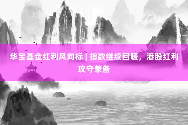 华宝基金红利风向标 | 指数继续回暖，港股红利攻守兼备