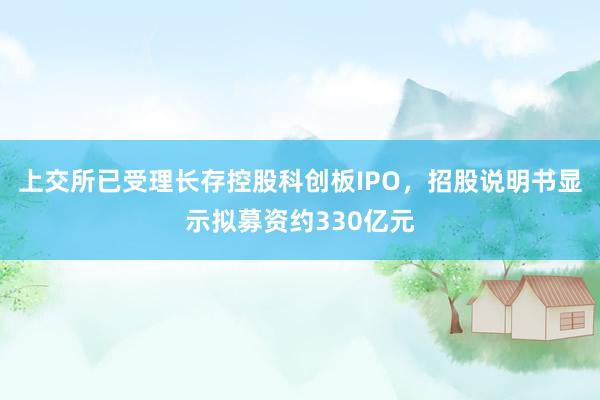 上交所已受理长存控股科创板IPO，招股说明书显示拟募资约330亿元