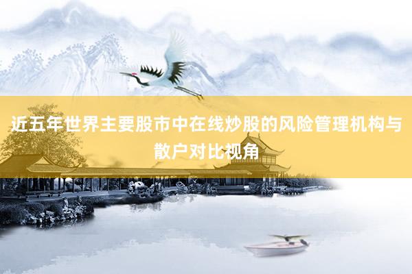 近五年世界主要股市中在线炒股的风险管理机构与散户对比视角