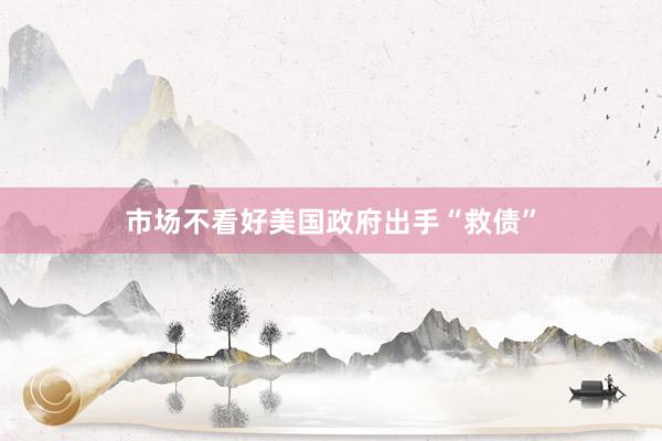 市场不看好美国政府出手“救债”