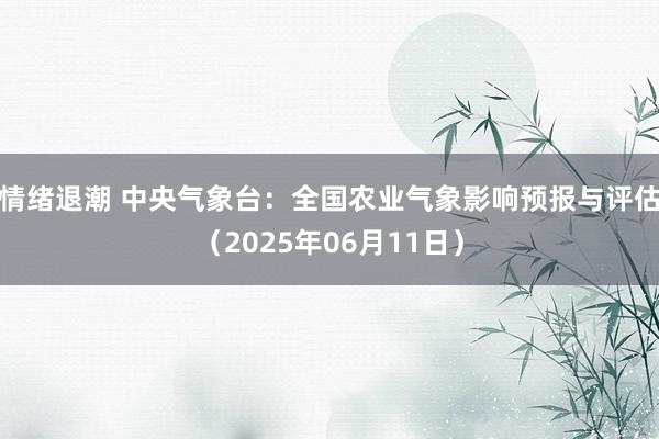 情绪退潮 中央气象台：全国农业气象影响预报与评估（2025年06月11日）